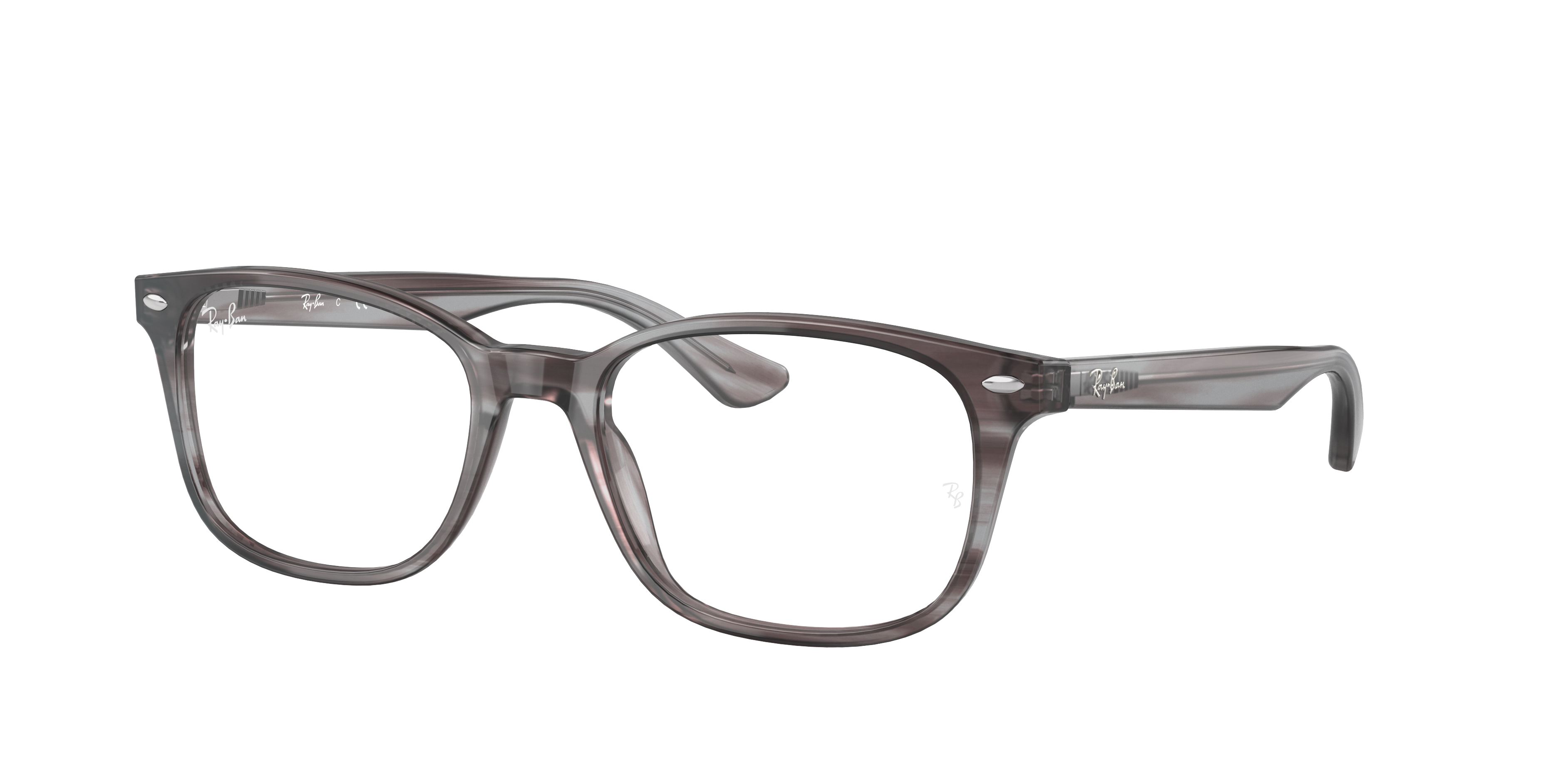 omzeilen Belangrijk nieuws Schijn Rb5375 Optics Eyeglasses with Striped Grey Frame | Ray-Ban®