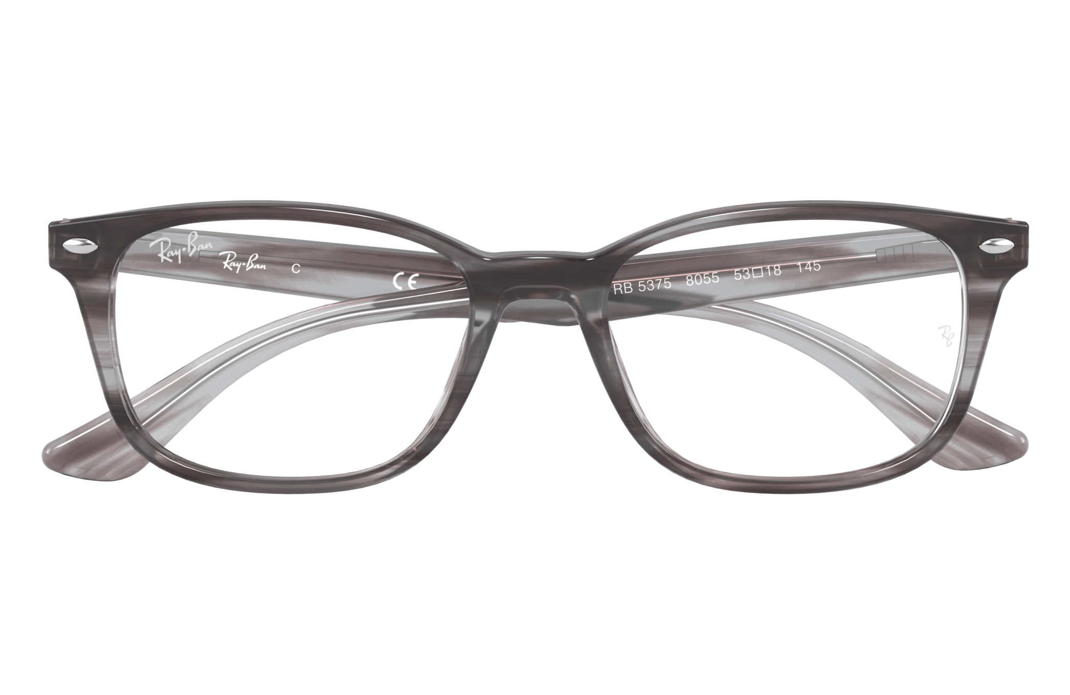 Rb5375 Eyeglasses with Striped Grey 
