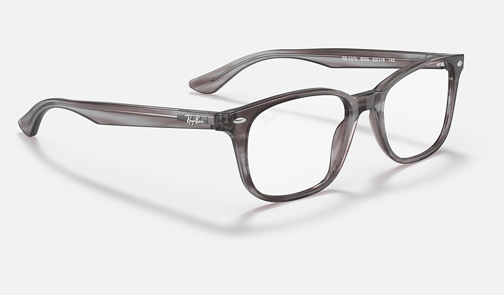 Gedeeltelijk Geladen versieren Rb5375 Optics Eyeglasses with Striped Grey Frame | Ray-Ban®
