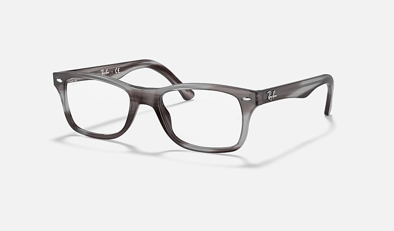 skat karton Besøg bedsteforældre RB5228 OPTICS Eyeglasses with Striped Grey Frame - RB5228 | Ray-Ban® US
