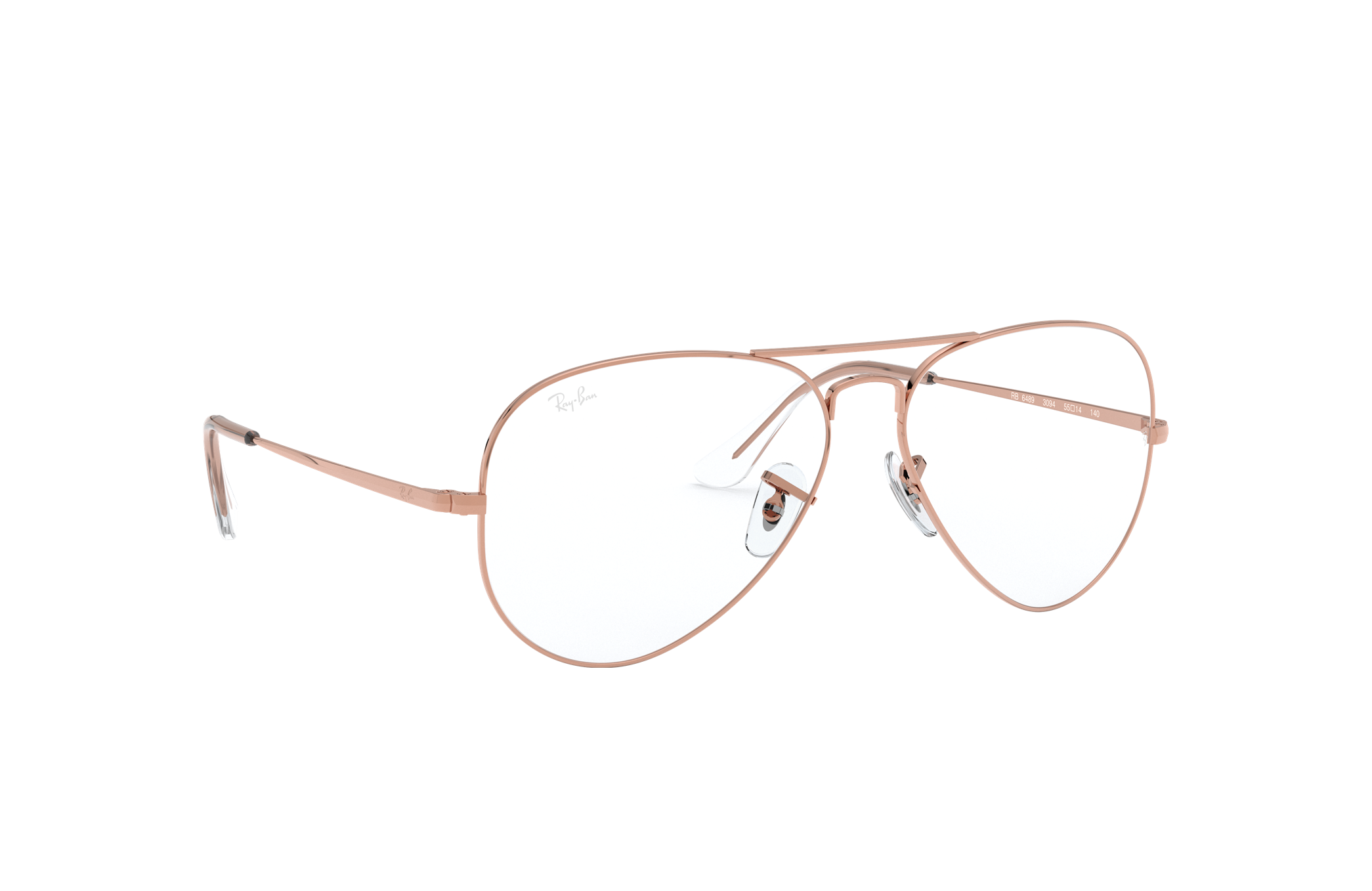 rose gold aviator eyeglasses