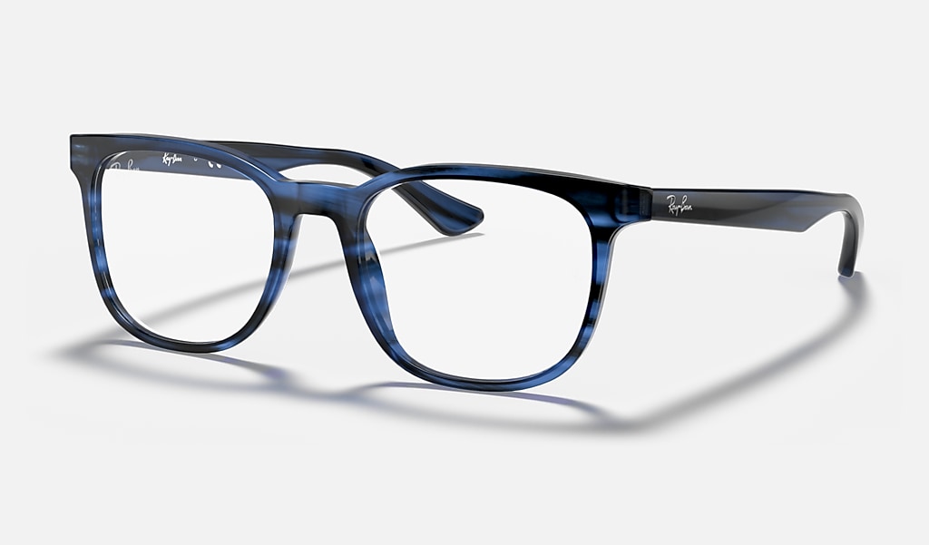 Rb5369 Optics Eyeglasses with Striped Blue Frame | Ray-Ban®