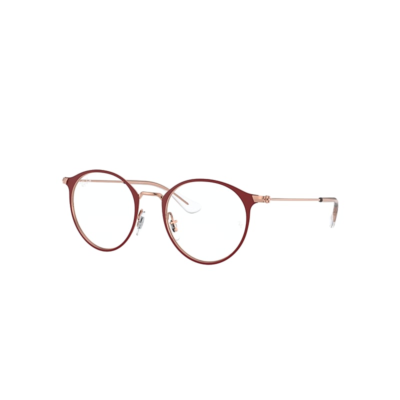 Ray-Ban Junior Rb1053 Optics Kids Eyeglasses Pink Gold Frame Clear Lenses Polarized 45-18