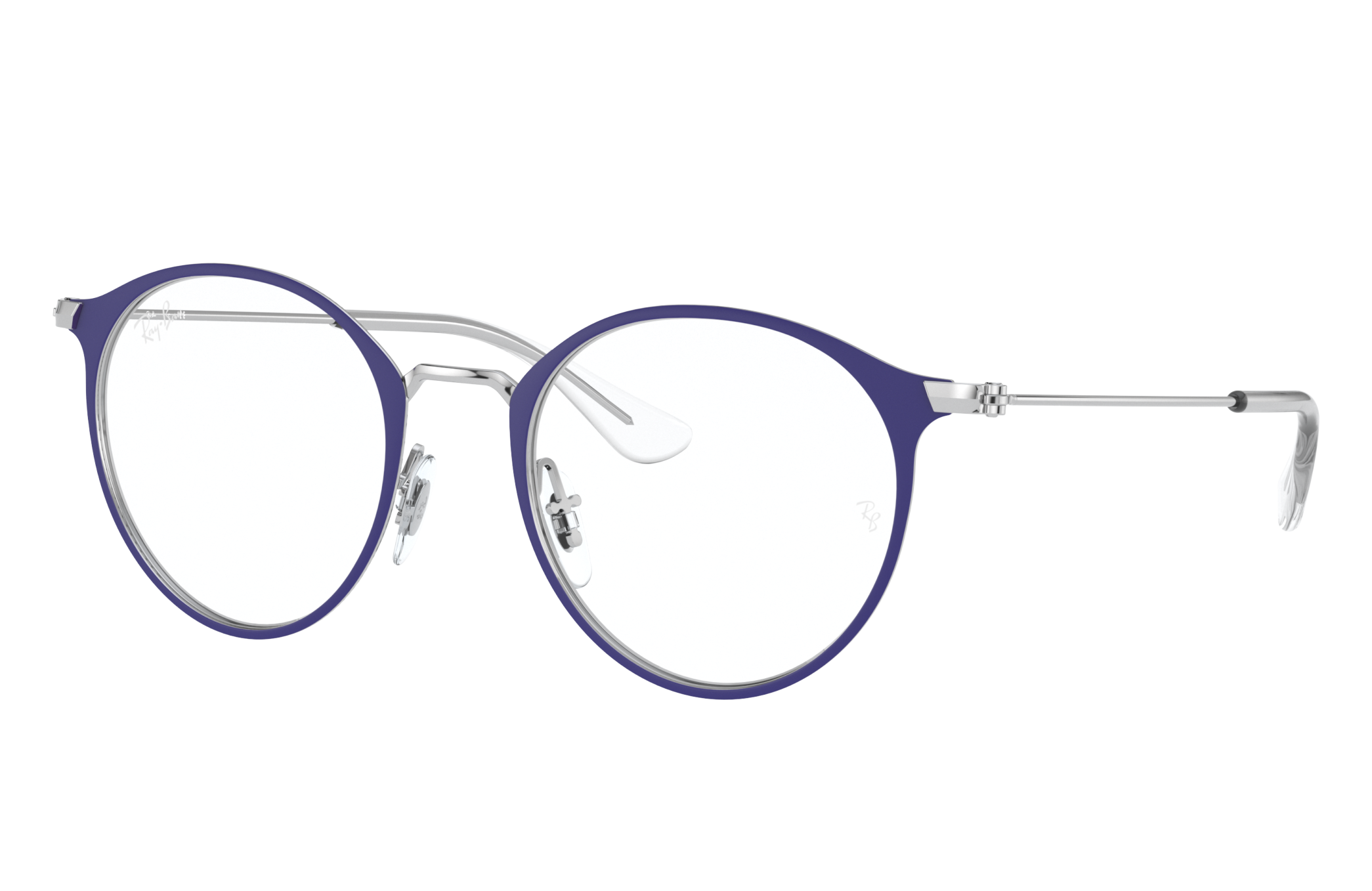 ray ban purple round sunglasses