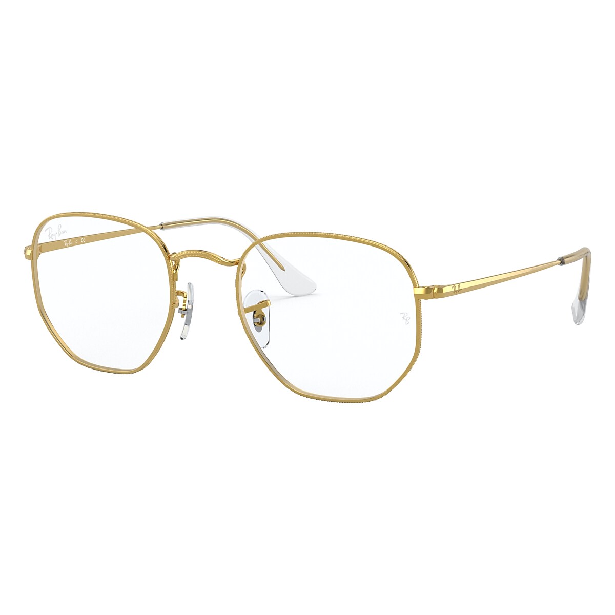 HEXAGONAL OPTICS Eyeglasses with Gold Frame - Ray-Ban