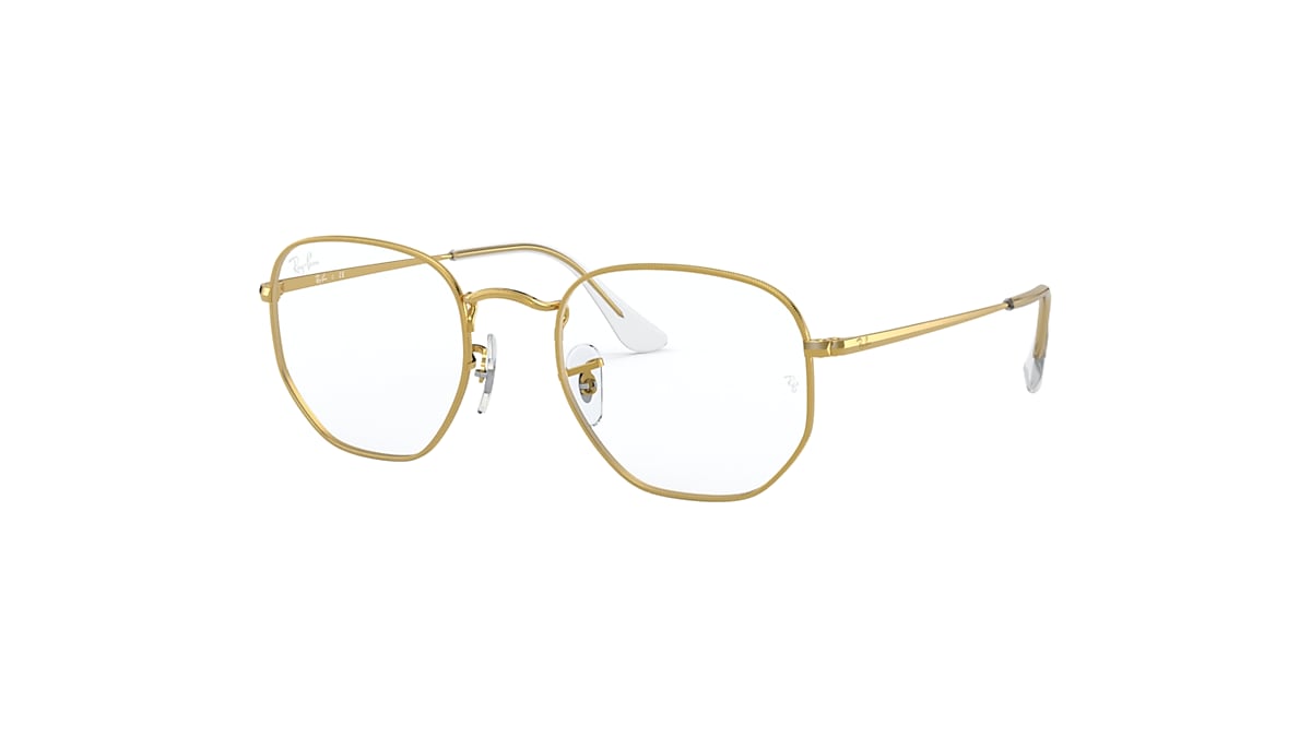 HEXAGONAL OPTICS Eyeglasses with Gold Frame - RB6448 | Ray