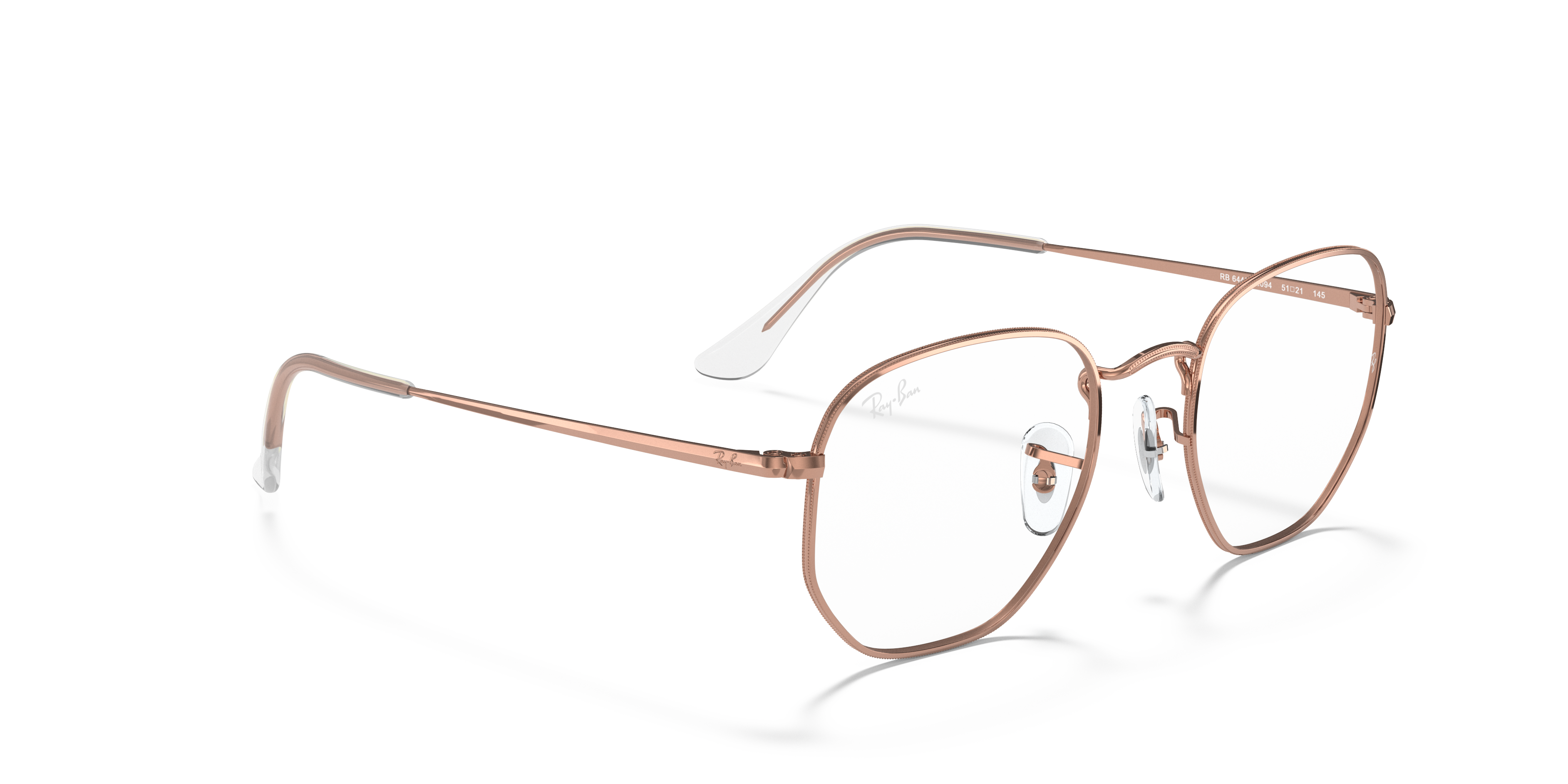 ray ban eyeglasses rose gold