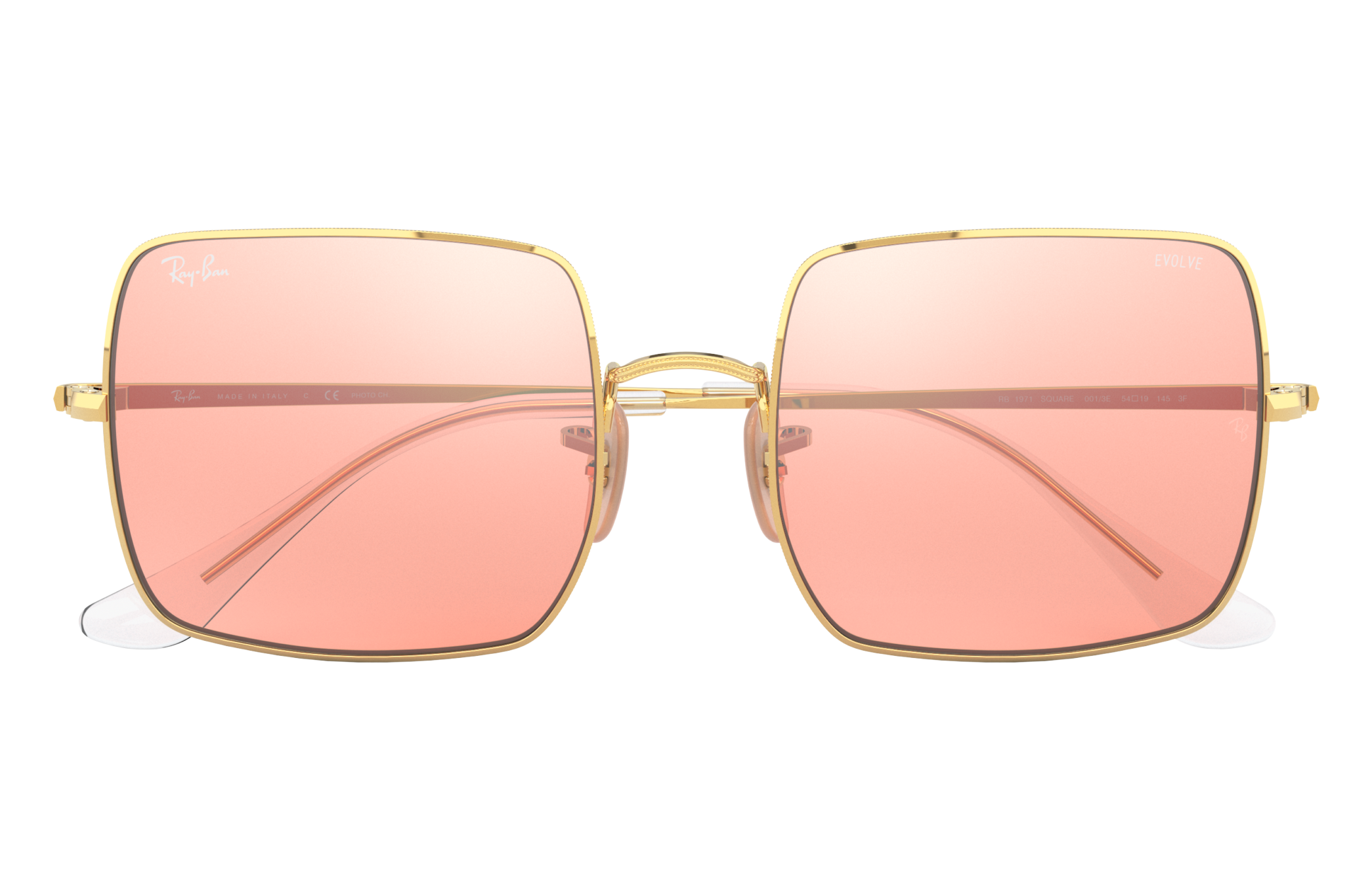 ray ban square rose gold