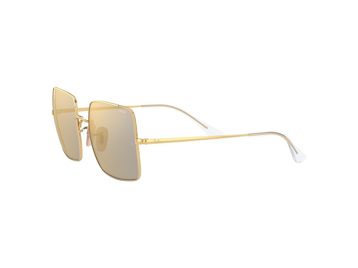 SQUARE 1971 MIRROR EVOLVE Sunglasses in Gold and Grey