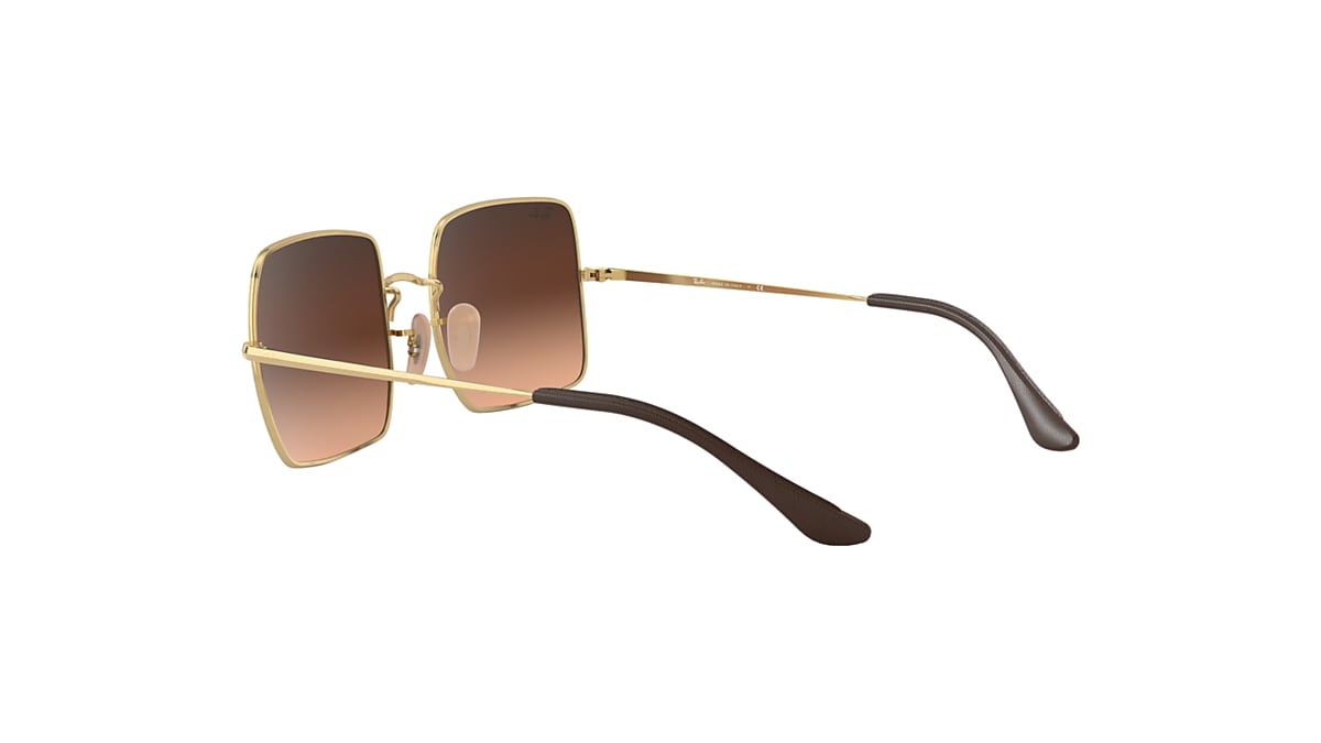 Ray-Ban RB1971 Square 1971 Classic 54 Light Brown Gradient & Gold