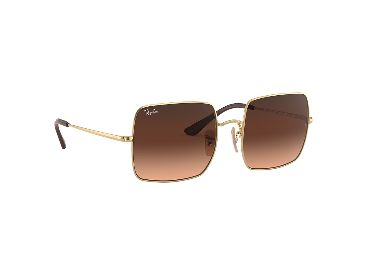 Validation mercy Ewell Square 1971 @collection Sunglasses in Gold and Pink/Brown | Ray-Ban®