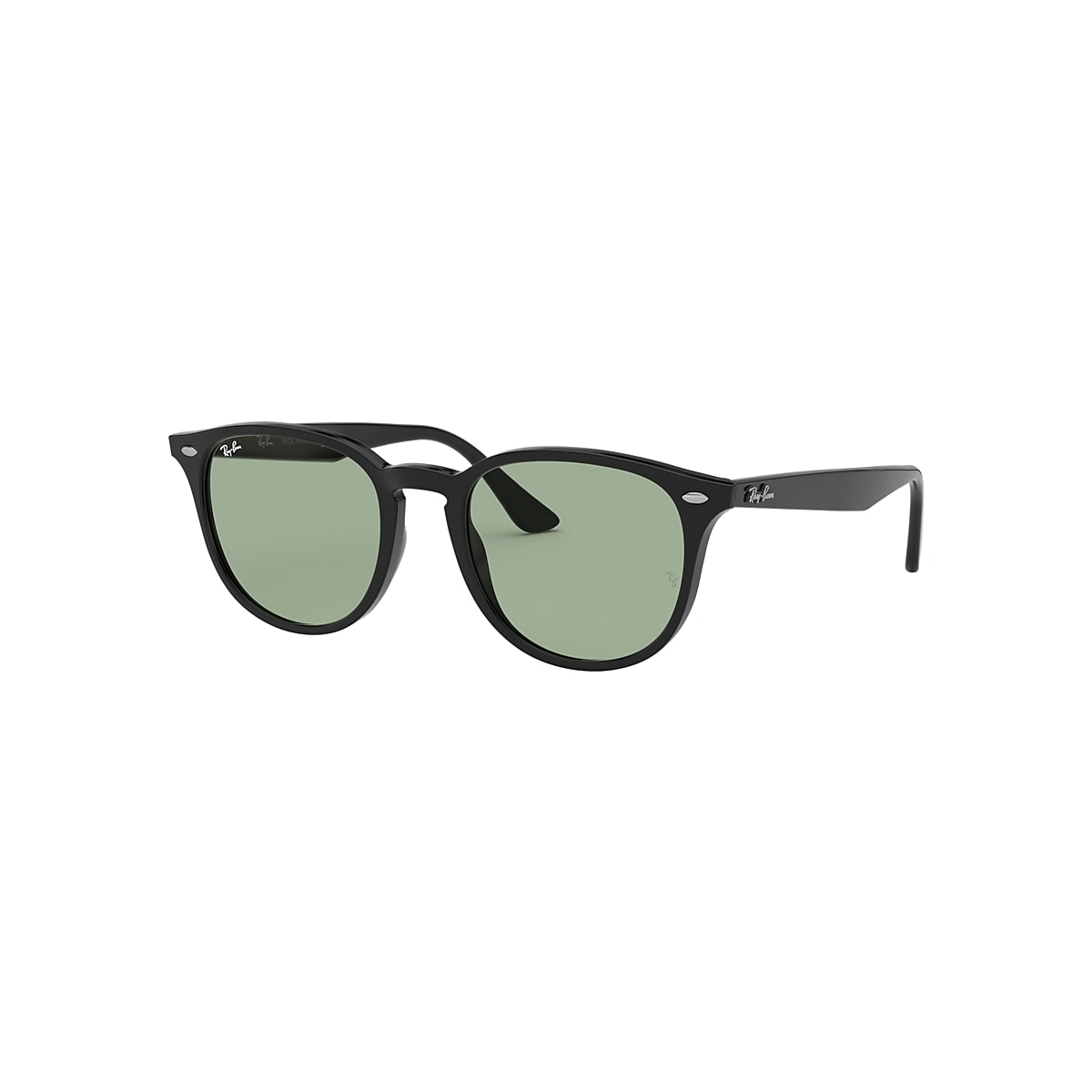 RB4259 WASHED LENSES Sunglasses in Black and Light Green 