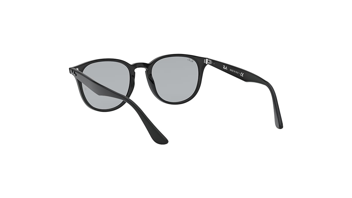 Ray-Ban Rb4259 Washed Lenses Sunglasses Shiny Black Frame Grey Lenses 53-20