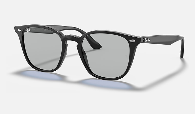 RB4258 WASHED LENSES Sunglasses in Black and Dark Grey