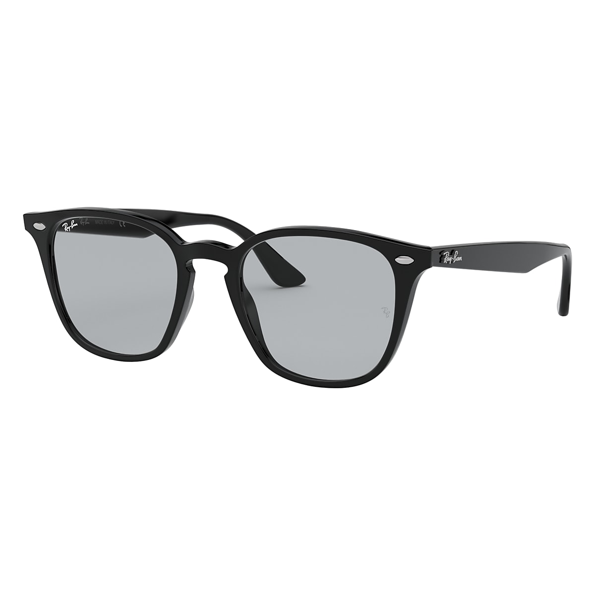 RB4258 WASHED LENSES Sunglasses in Black and Dark Grey 