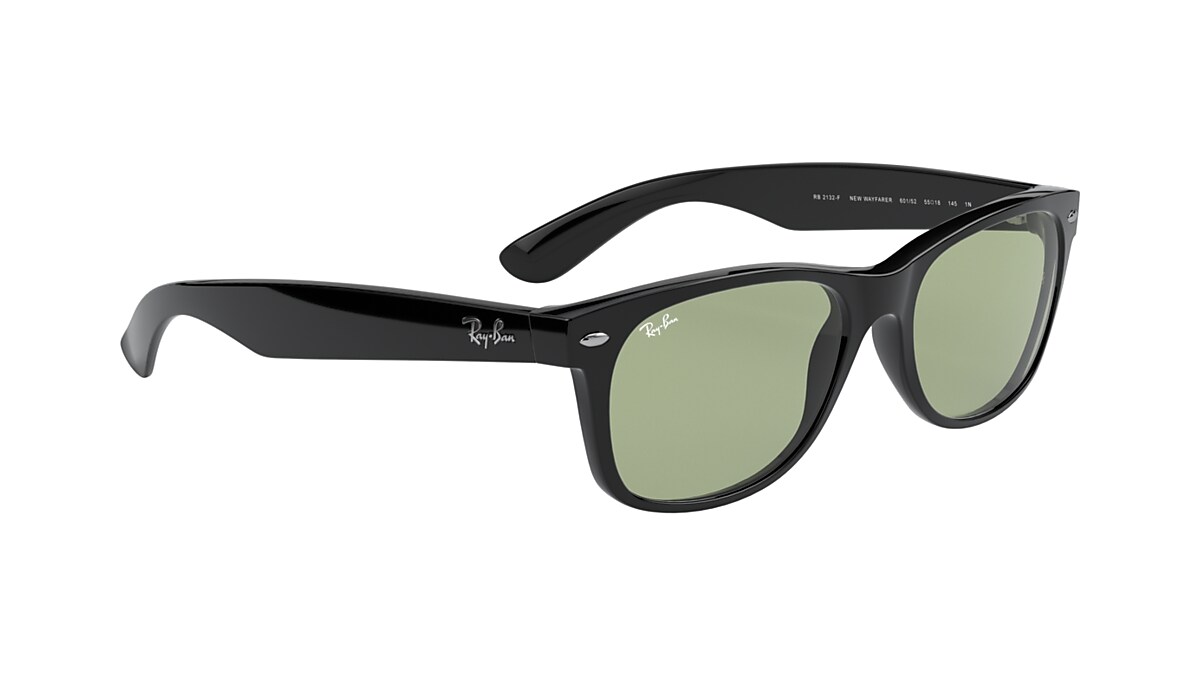 NEW WAYFARER WASHED LENSES Sunglasses in Black and Green - RB2132F 