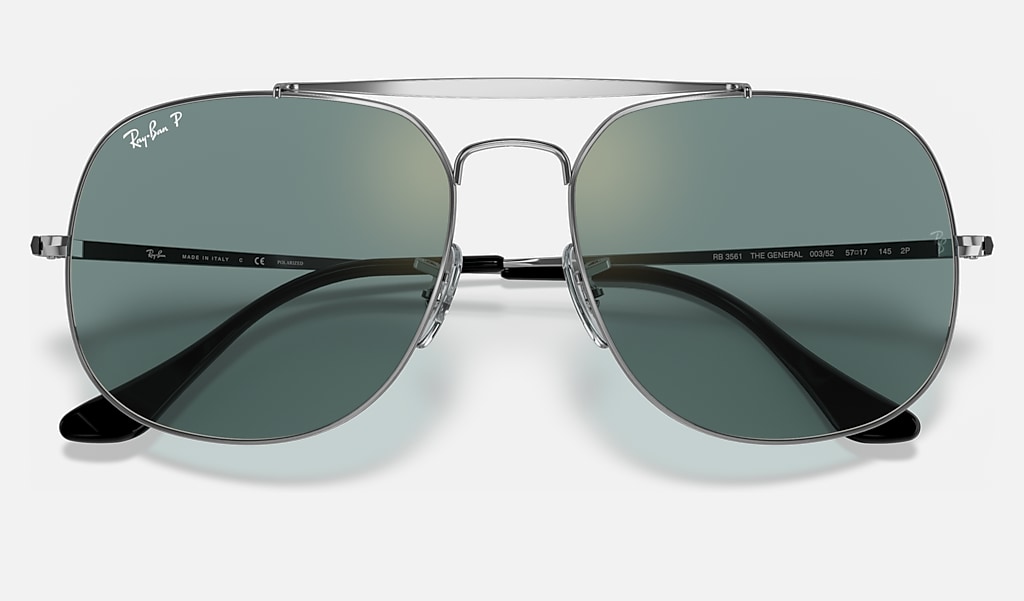 elskerinde Garanti Uskyld General Sunglasses in Silver and Grey | Ray-Ban®