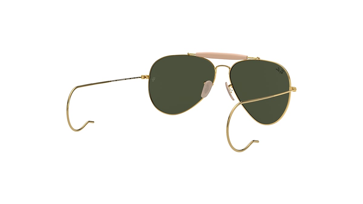 Destruir Aparecer Subir OUTDOORSMAN | AVIATION COLLECTION Sunglasses in Gold and Green - RB3030 |  Ray-Ban® US