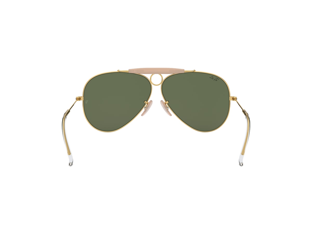 Steken Bereiken Middeleeuws Shooter | Aviation Collection Sunglasses in Gold and Green | Ray-Ban®