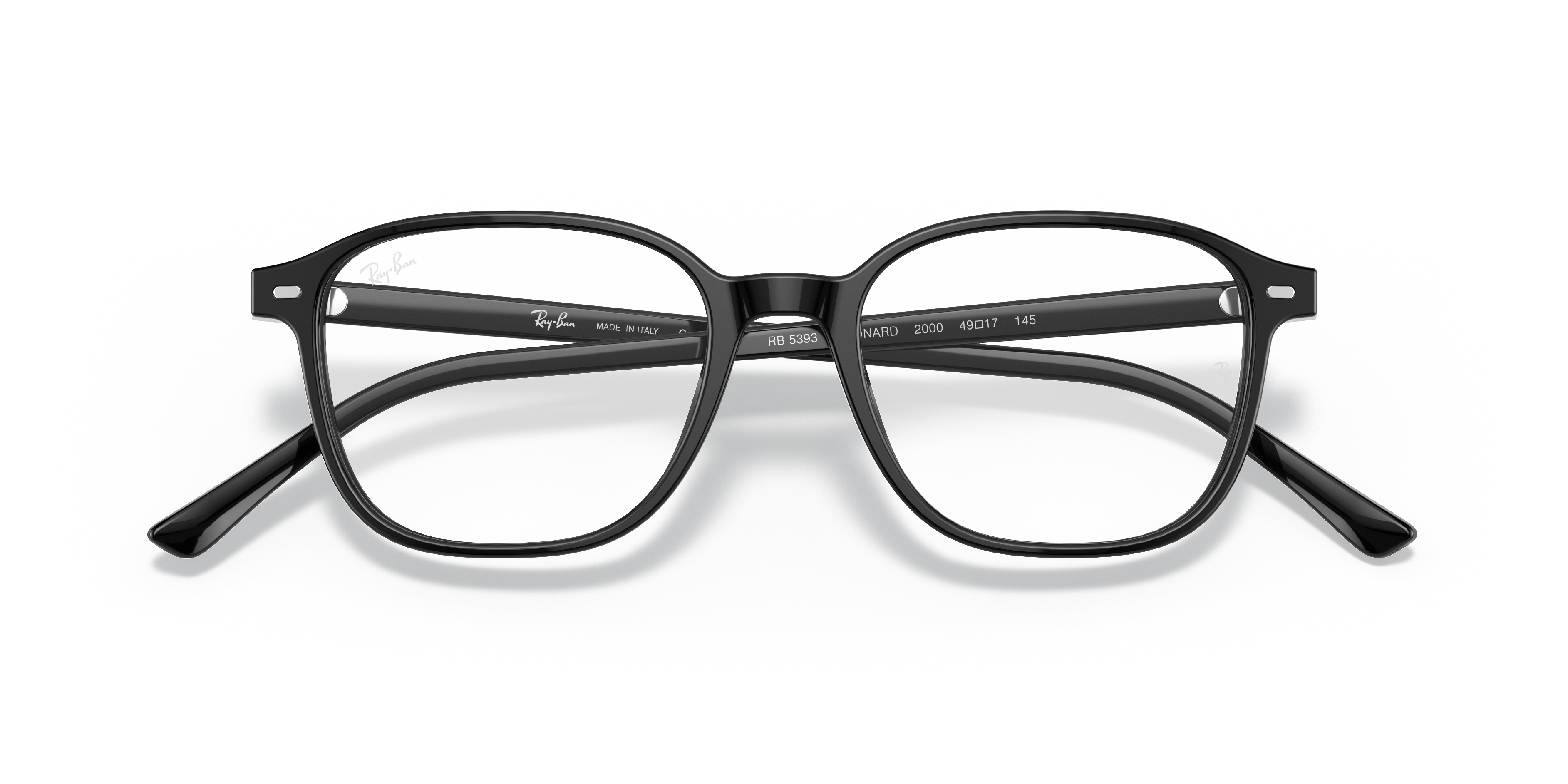 Leonard Optics Eyeglasses with Black Frame | Ray-Ban®