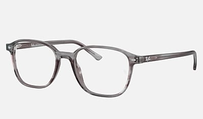 Rodeo Archeologie Buitenland Leonard Optics Eyeglasses with Striped Grey Frame | Ray-Ban®