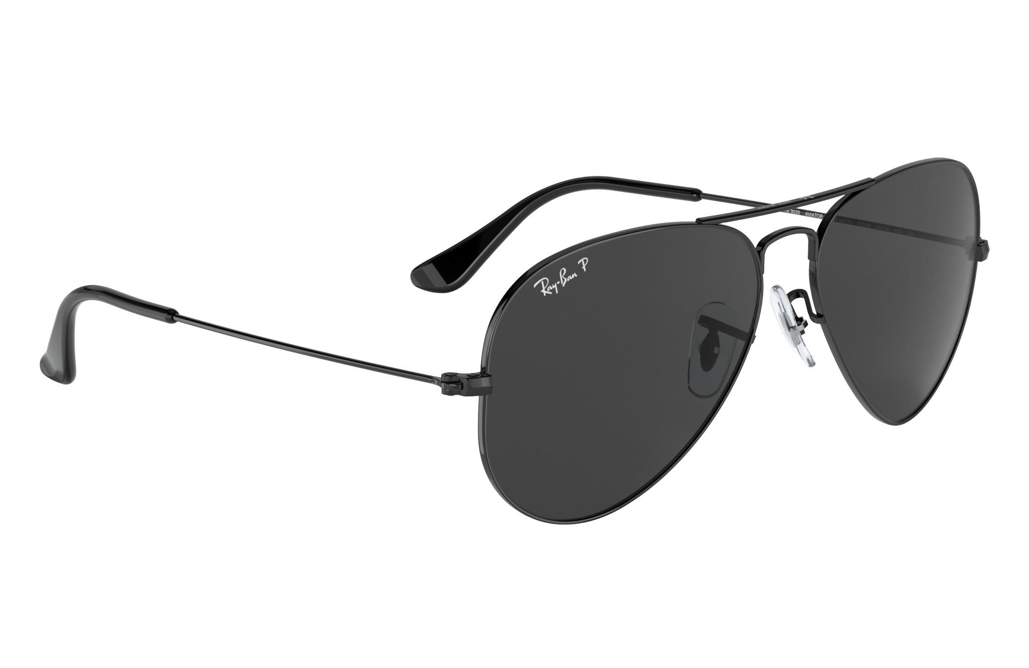 total black ray ban aviators