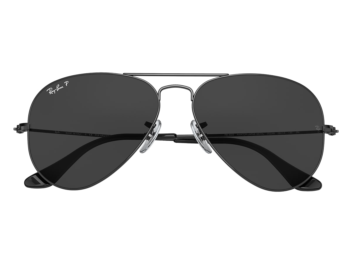 Aviator Sunglasses Matte Black | Joseph Abboud