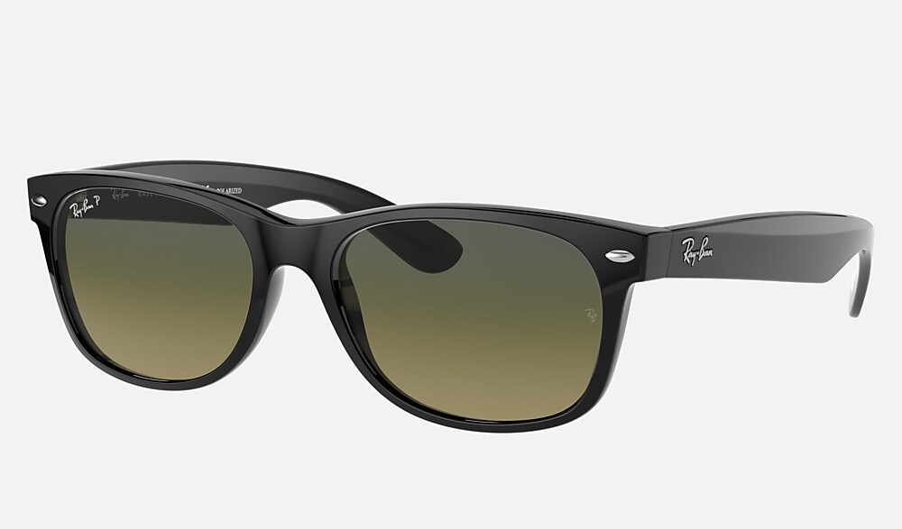 【美品】RayBan サングラス RB2132 NEW WAYFARER NEW WAYFARER COLOR MIX Sunglasses in Striped Grey and Dark