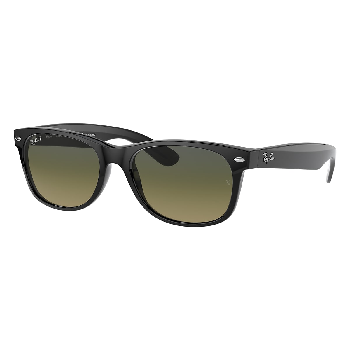 NEW WAYFARER @COLLECTION Sunglasses in Black and Blue/Green 