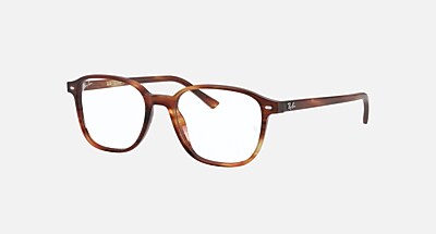 LEONARD OPTICS Polarized Eyeglasses with Havana and Clear (51-17