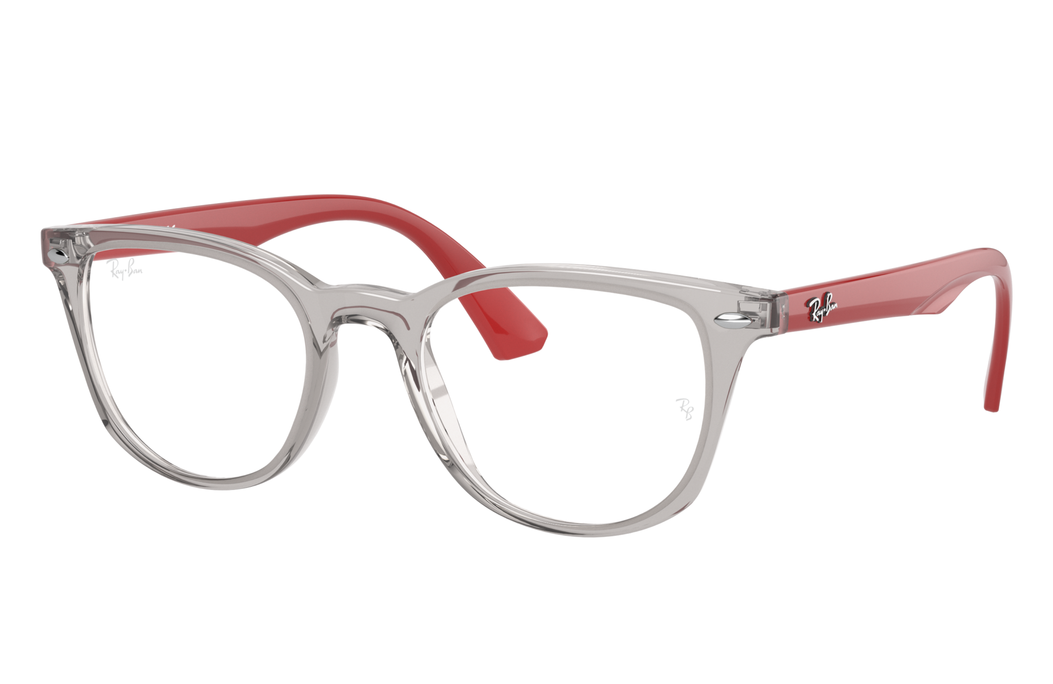 Rb1601 Optics Kids Eyeglasses with Transparent Grey Frame | Ray-Ban®