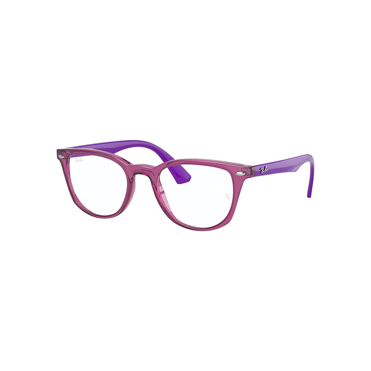 RB1601 OPTICS KIDS Eyeglasses with Transparent Fuxia Frame 