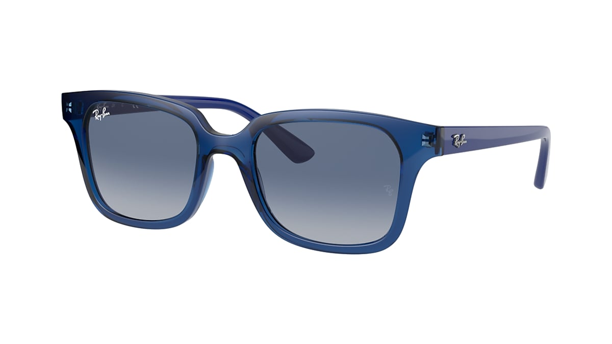 RB9071S KIDS Sunglasses in Transparent Blue and Blue - Ray-Ban