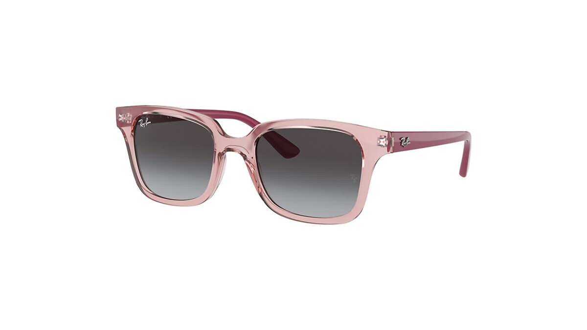 RB9071S KIDS Sunglasses in Transparent Pink and Grey - Ray-Ban