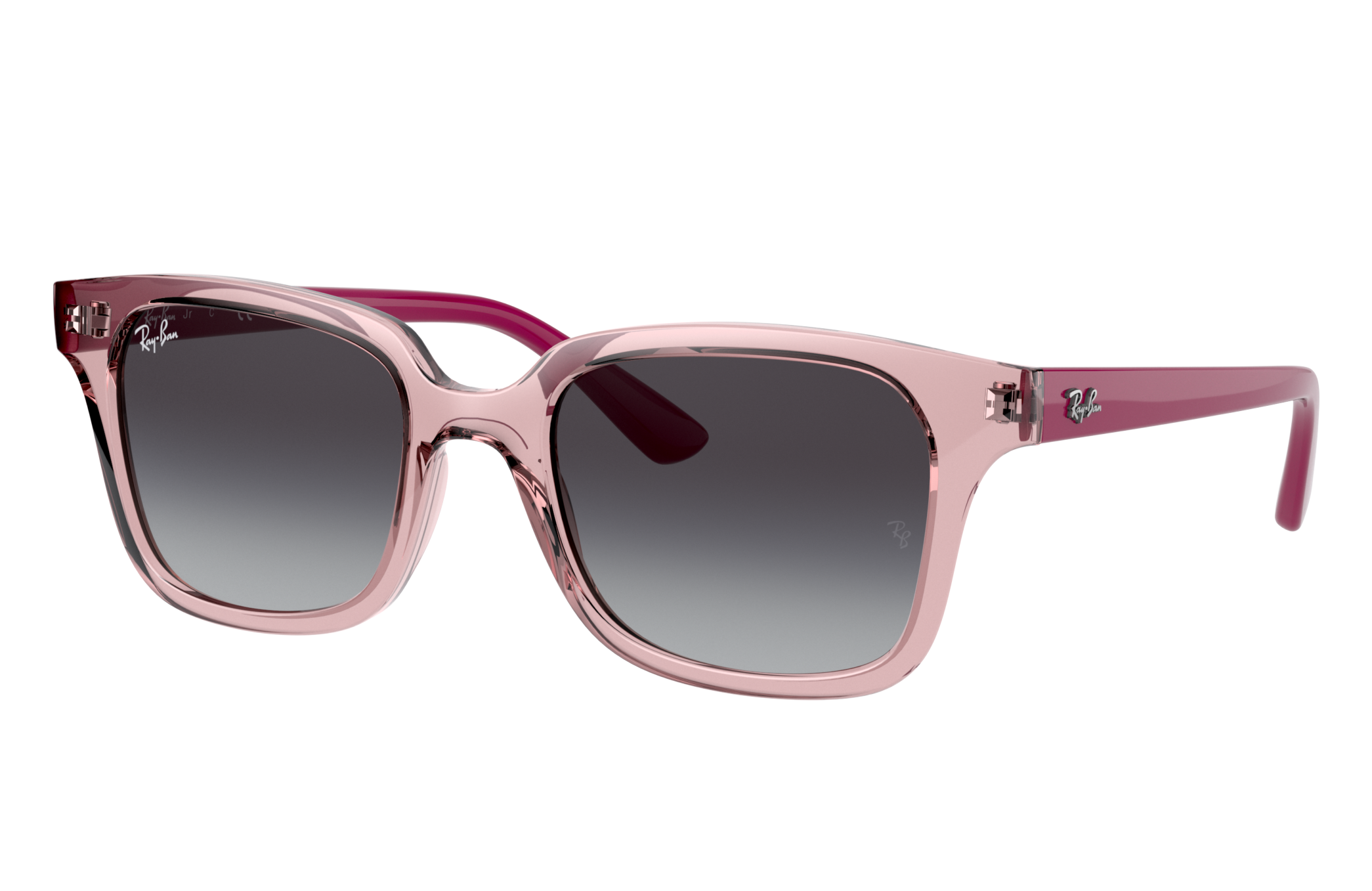 Rb9071s Kids Sunglasses in Transparent Pink and Grey | Ray-Ban®