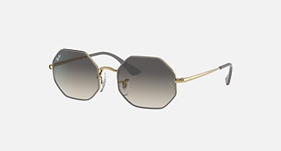 小物 Ray-Ban WAYFARER OCTAGONAL OCTAGON 1972 Sunglasses in Silver and Polarized Blue/Grey