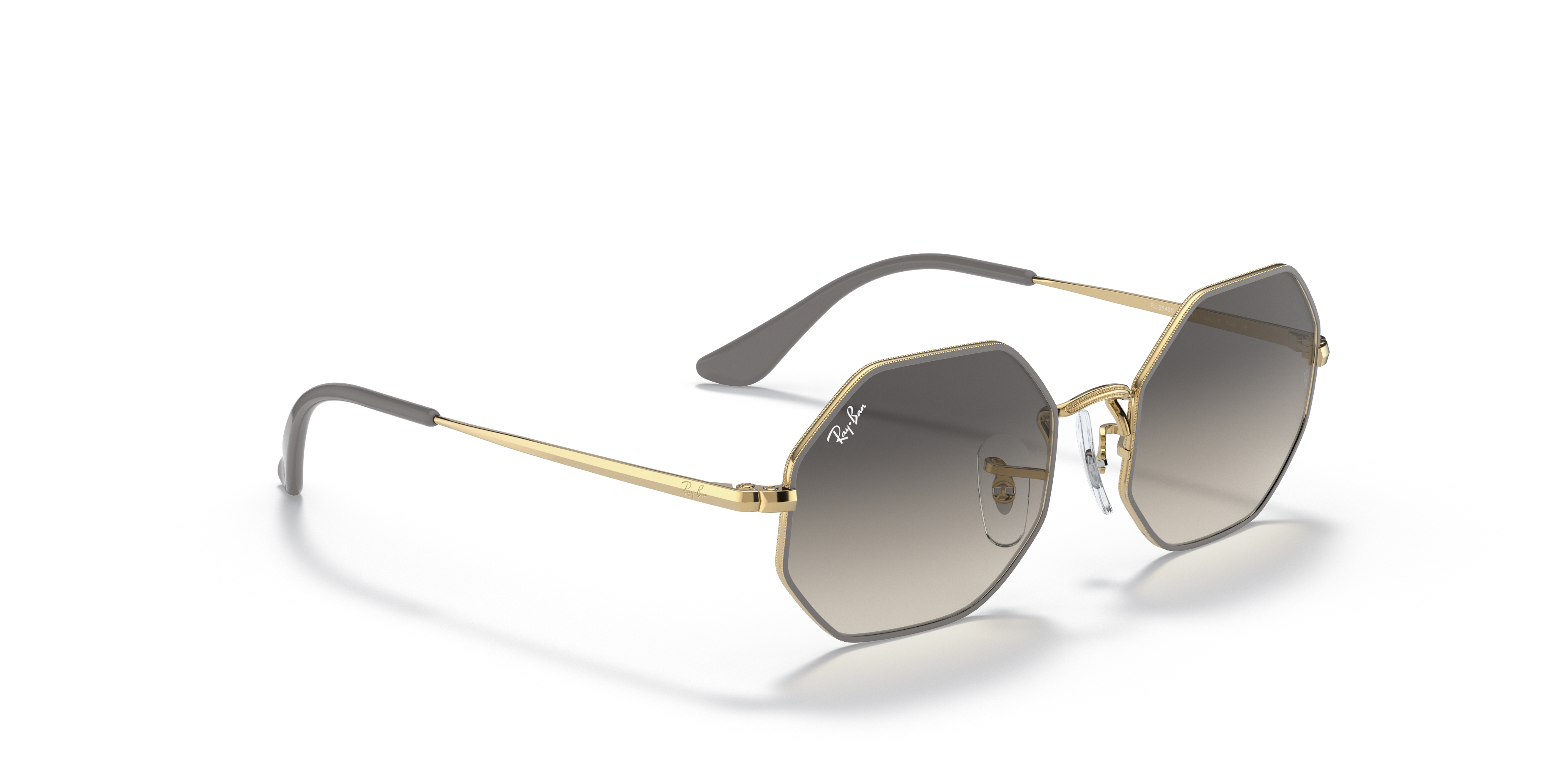 Octagon Kids Sunglasses in Grey On 