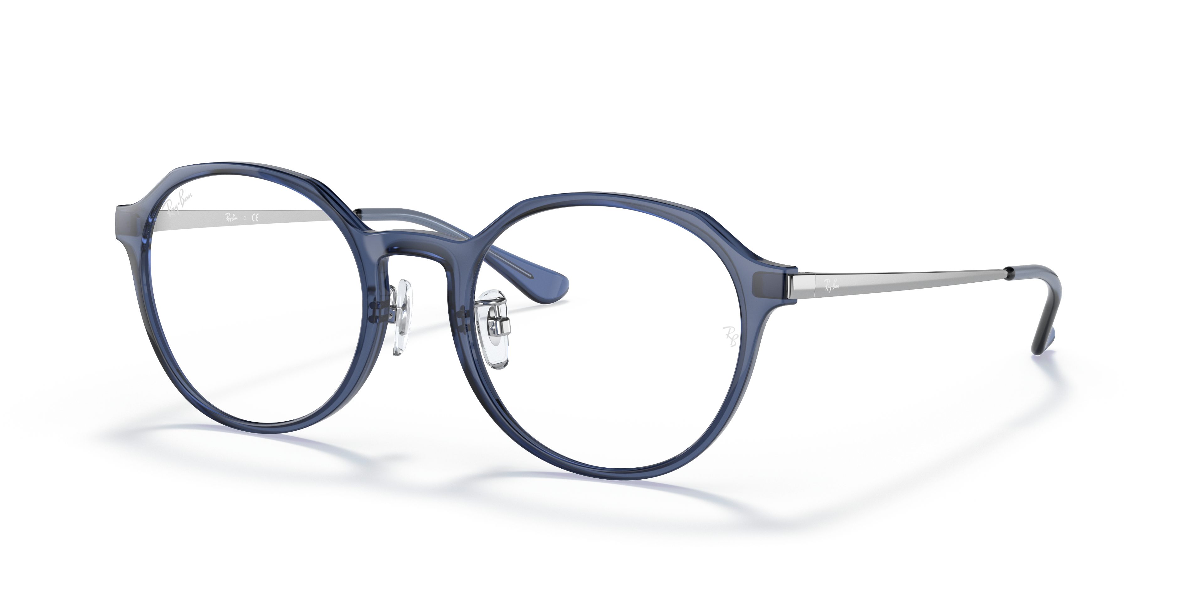 Rb7187d Eyeglasses with Shiny Blue Frame | Ray-Ban®