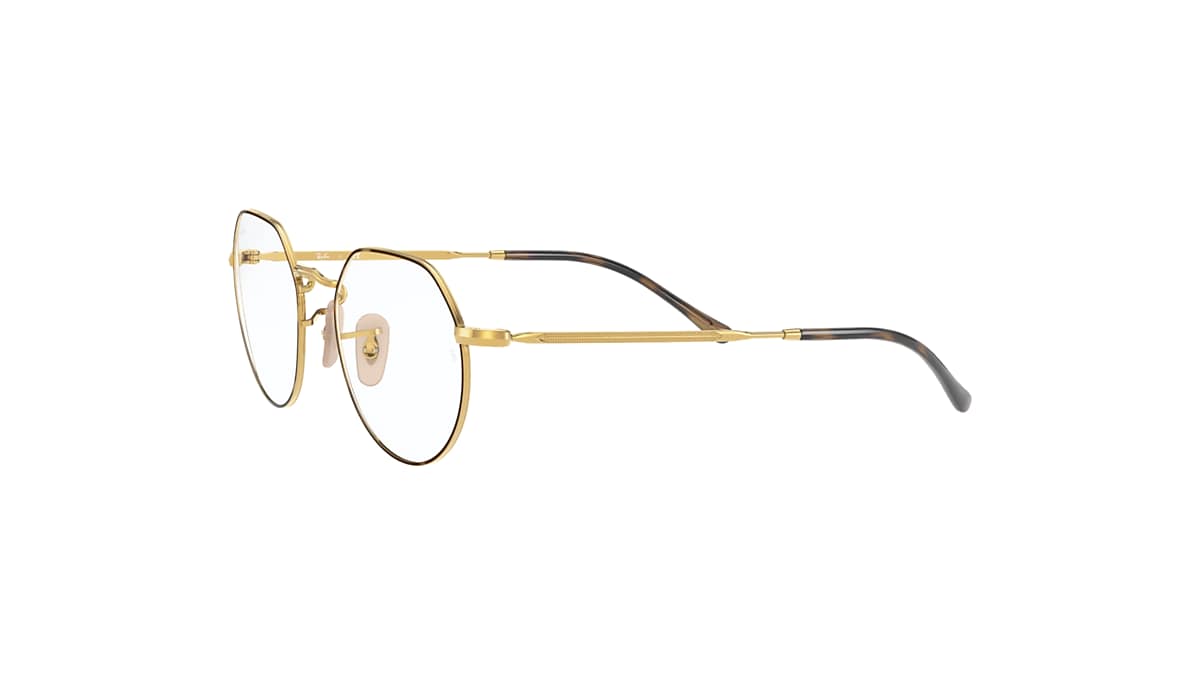 JACK OPTICS Eyeglasses with Havana On Gold Frame - RB6465 | Ray