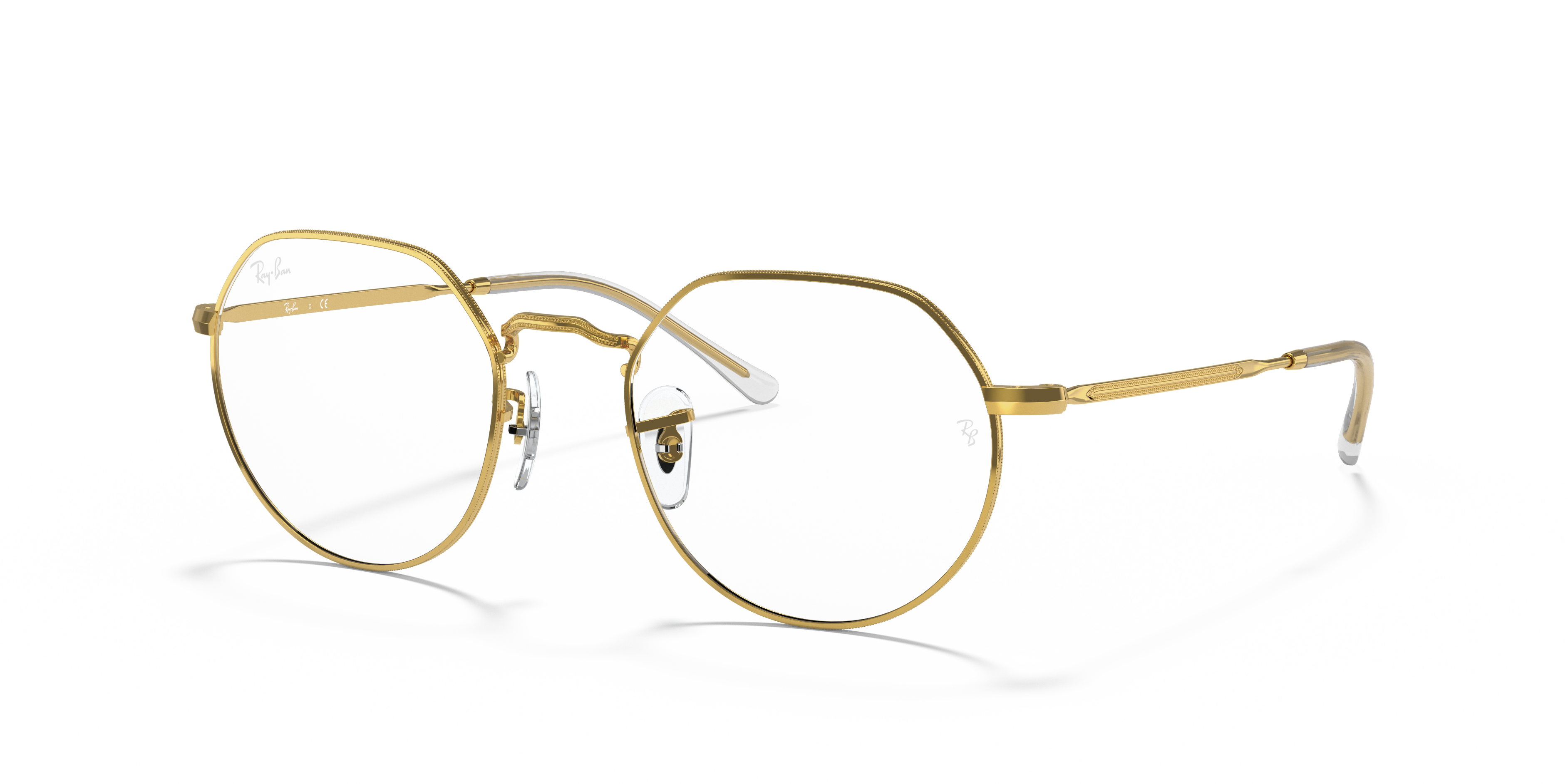 ray ban gold frame prescription glasses