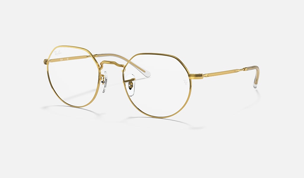 Jack Optics Eyeglasses with Gold Frame | Ray-Ban®