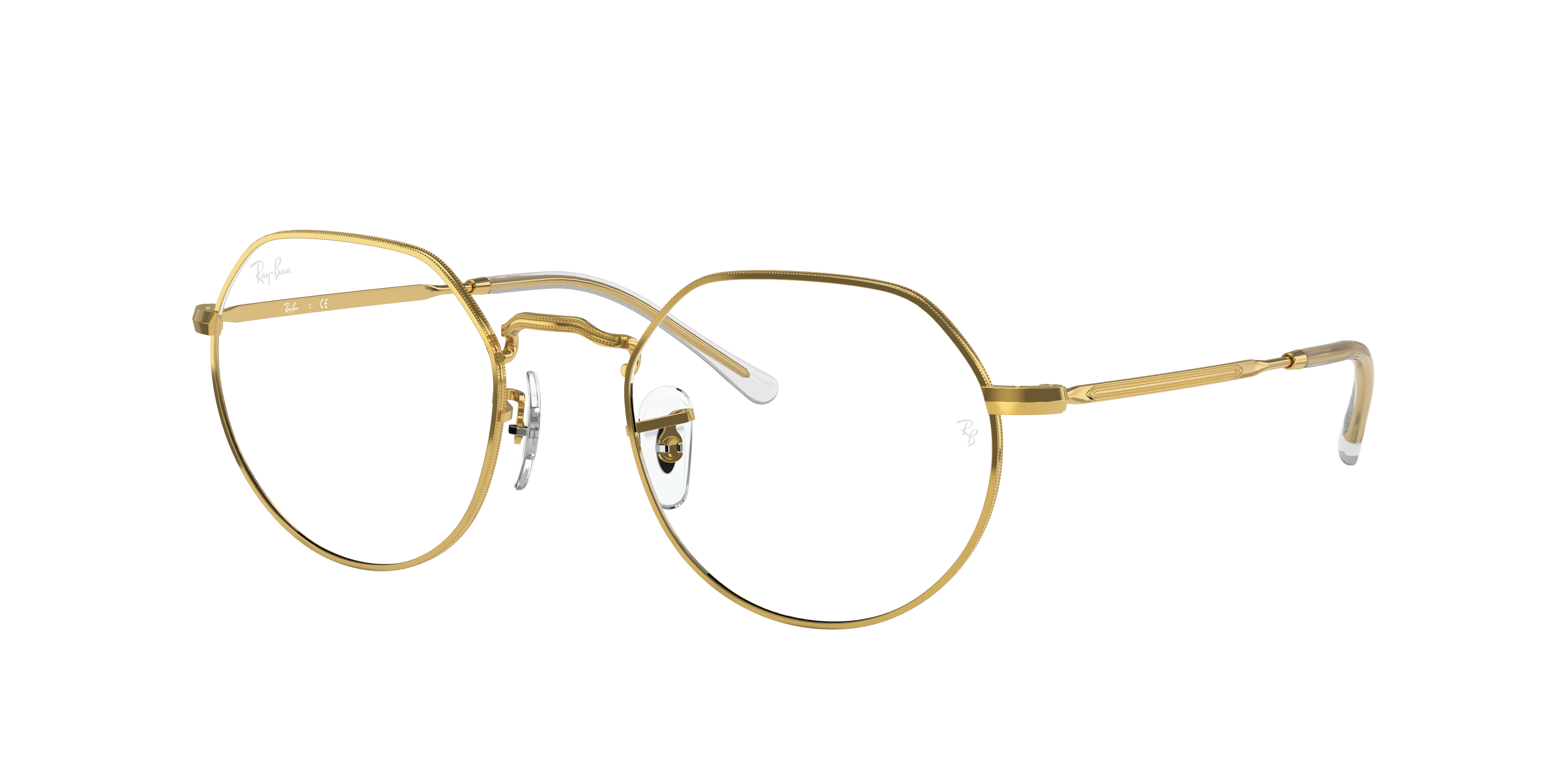 Jack Optics Eyeglasses with Gold Frame | Ray-Ban®
