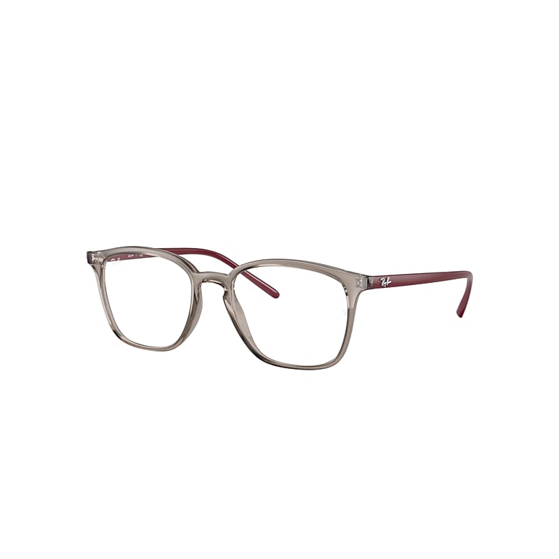 Ray-Ban Rb7185 Eyeglasses Bordeaux Frame Clear Lenses Polarized 50-18