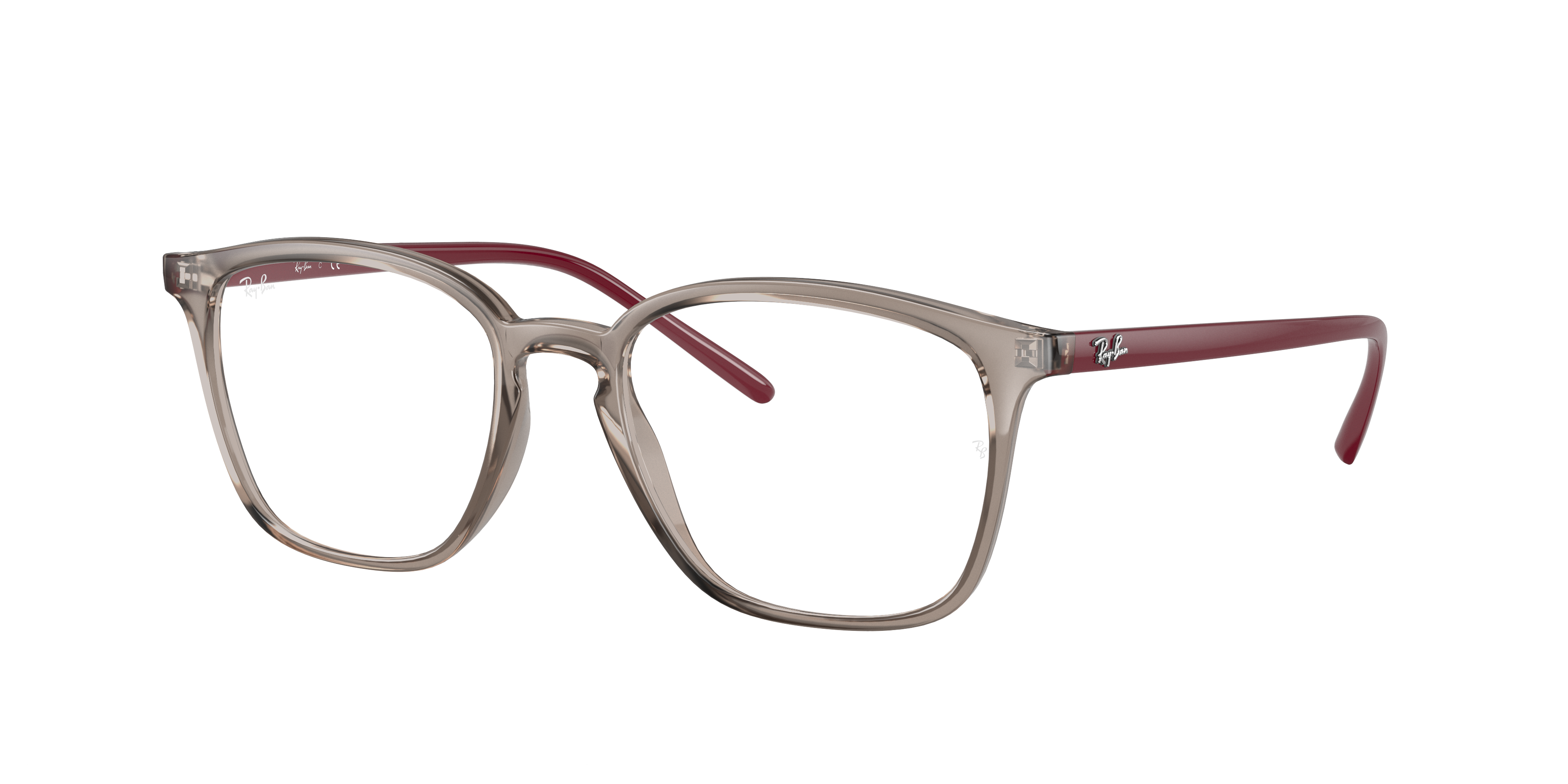 Rb7185 Eyeglasses with Transparent Grey Frame | Ray-Ban®