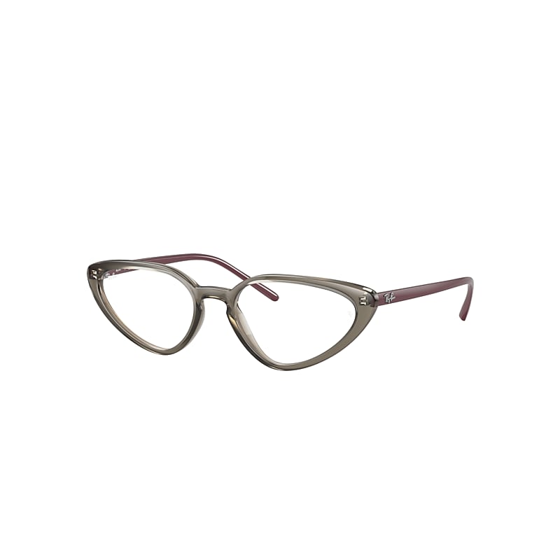 Ray-Ban Rb7188 Optics Eyeglasses Bordeaux Frame Clear Lenses 52-18