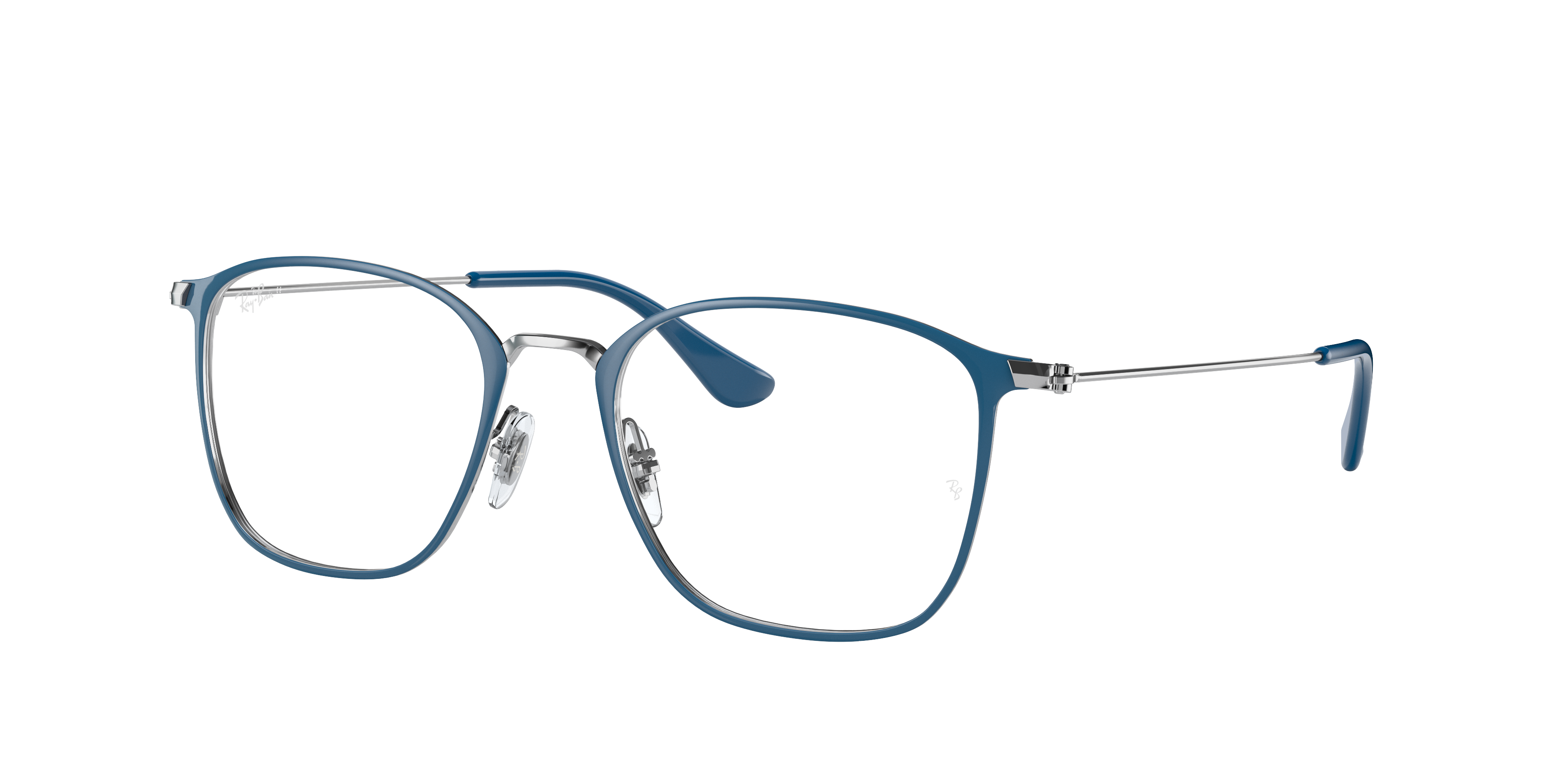 Ray Ban Rb6466 Eyeglasses Blue Frame Clear Lenses 49-19