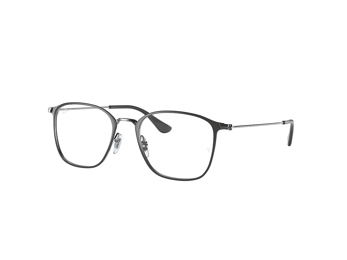 Ray-Ban Eyeglasses Rb6466 Optics Gunmetal Frame Clear Lenses