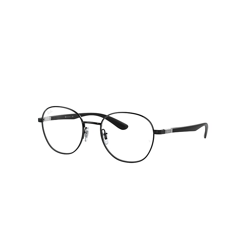 Ray-Ban Rb6461 Optics Eyeglasses Sand Black Frame Clear Lenses 49-19