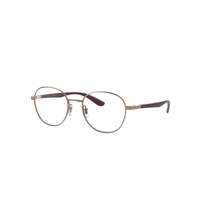 Ray-Ban Rb6461 Optics Eyeglasses Sand Purple Frame Clear Lenses 51-19