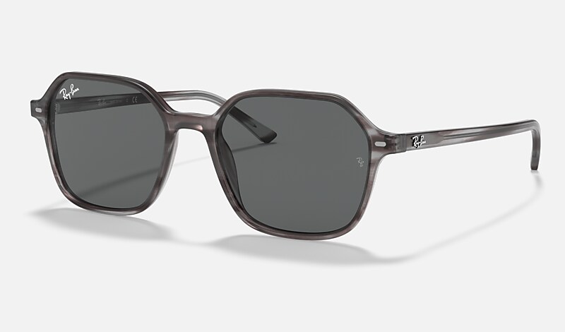 JOHN Sunglasses in Striped Grey and Grey - RB2194 | Ray-Ban® GB